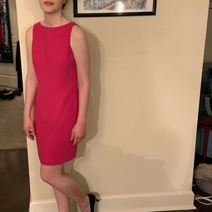 Fuchsia pink business dress